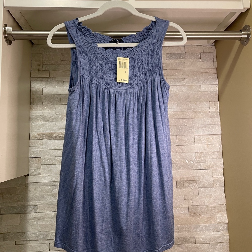 Max Edition Tunic Tank Blue Small NWT